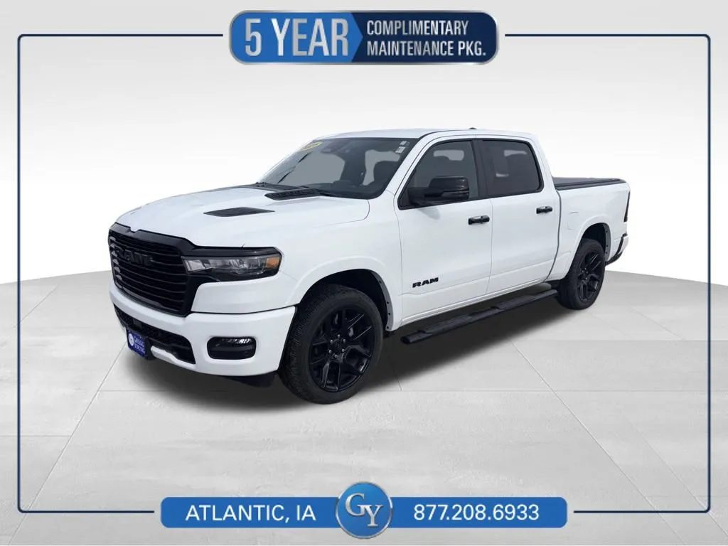 White 2025 Ram 1500 Laramie for sale in Atlantic, IA