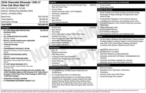 Photos of 2026 Chevrolet Silverado 1500 LT for sale in Atlantic, IA at Gregg Young Automotive of Atlantic