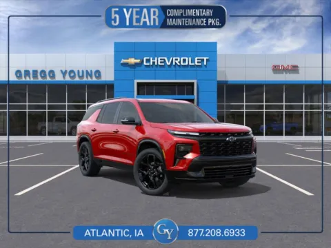 Red 2026 Chevrolet Traverse RS for sale in Atlantic, IA