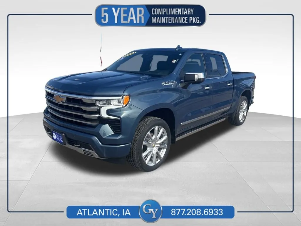 Blue 2024 Chevrolet Silverado 1500 High Country for sale in Atlantic, IA