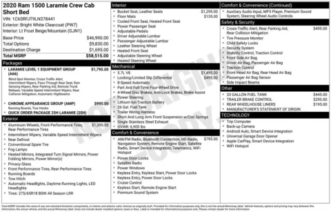 Photos of 2020 Ram 1500 Laramie for sale in Atlantic, IA at Gregg Young Automotive of Atlantic