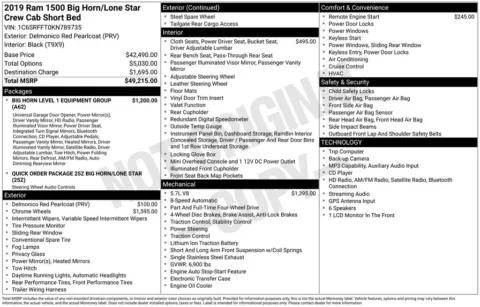 Photos of 2019 Ram 1500 Big Horn/Lone Star for sale in Atlantic, IA at Gregg Young Chevrolet GMC Atlantic