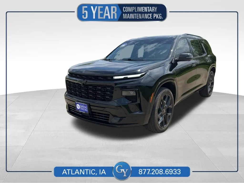 Black 2024 Chevrolet Traverse RS for sale in Atlantic, IA