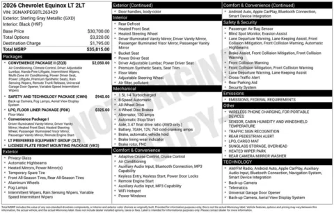 Photos of 2026 Chevrolet Equinox LT for sale in Atlantic, IA at Gregg Young Automotive of Atlantic