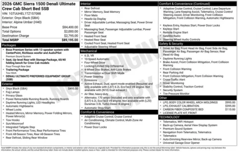 Photos of 2026 GMC Sierra 1500 Denali Ultimate for sale in Atlantic, IA at Gregg Young Automotive of Atlantic