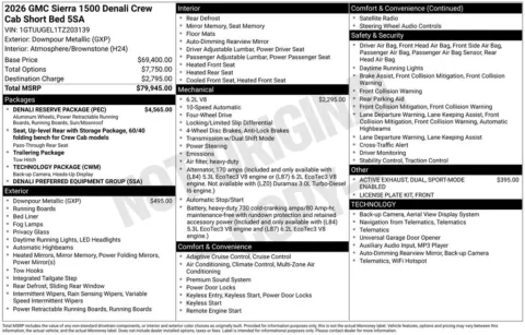 Photos of 2026 GMC Sierra 1500 Denali for sale in Atlantic, IA at Gregg Young Automotive of Atlantic