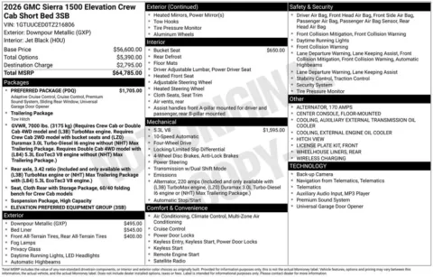 Photos of 2026 GMC Sierra 1500 Elevation for sale in Atlantic, IA at Gregg Young Automotive of Atlantic