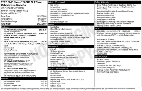 Photos of 2026 GMC Sierra 2500HD SLT for sale in Atlantic, IA at Gregg Young Automotive of Atlantic