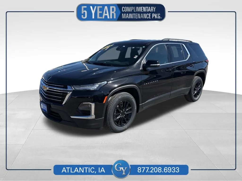 Black 2023 Chevrolet Traverse LT for sale in Atlantic, IA