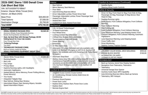 Photos of 2026 GMC Sierra 1500 Denali for sale in Atlantic, IA at Gregg Young Automotive of Atlantic