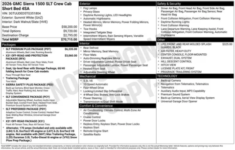 Photos of 2026 GMC Sierra 1500 SLT for sale in Atlantic, IA at Gregg Young Chevrolet GMC Atlantic