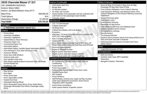 Photos of 2025 Chevrolet Blazer LT for sale in Atlantic, IA at Gregg Young Chevrolet GMC Atlantic