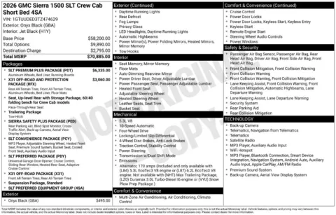 Photos of 2026 GMC Sierra 1500 SLT for sale in Atlantic, IA at Gregg Young Chevrolet GMC Atlantic