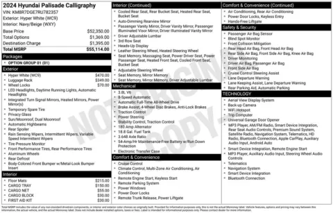 Photos of 2024 Hyundai Palisade Calligraphy for sale in Atlantic, IA at Gregg Young Chevrolet GMC Atlantic
