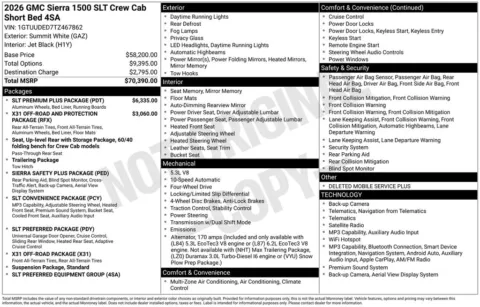 Photos of 2026 GMC Sierra 1500 SLT for sale in Atlantic, IA at Gregg Young Chevrolet GMC Atlantic