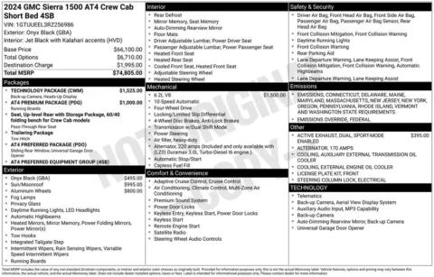 Photos of 2024 GMC Sierra 1500 AT4 for sale in Atlantic, IA at Gregg Young Automotive of Atlantic