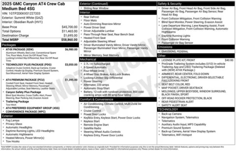 Photos of 2025 GMC Canyon AT4 for sale in Atlantic, IA at Gregg Young Automotive of Atlantic