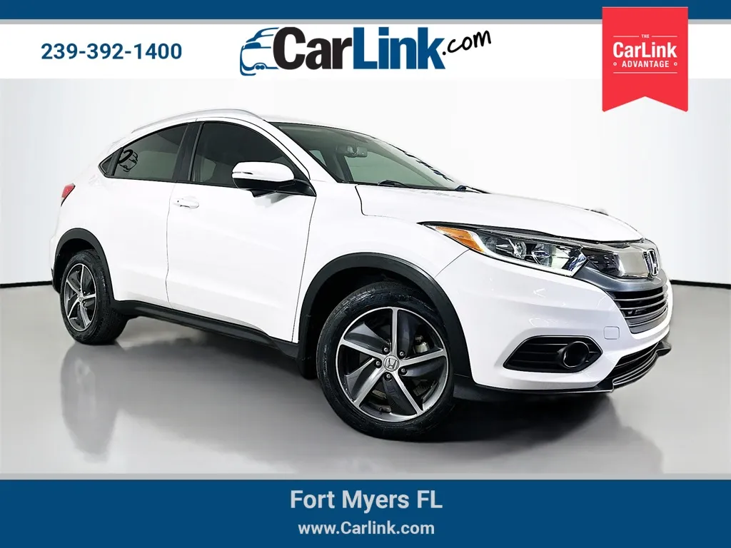 White 2021 Honda HR-V EX-L for sale in Fort Myers, FL