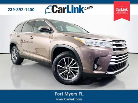 Brown 2019 Toyota Highlander XLE for sale in Fort Myers, FL