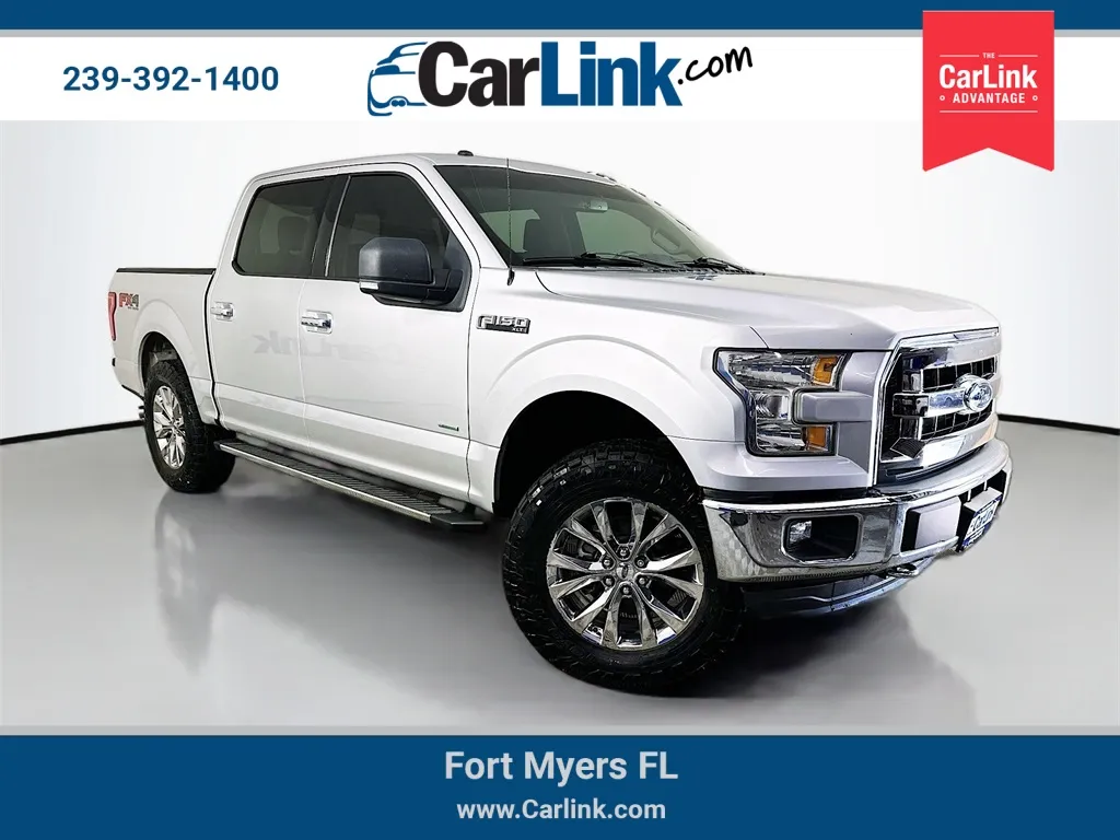Silver 2016 Ford F-150 XLT for sale in Fort Myers, FL