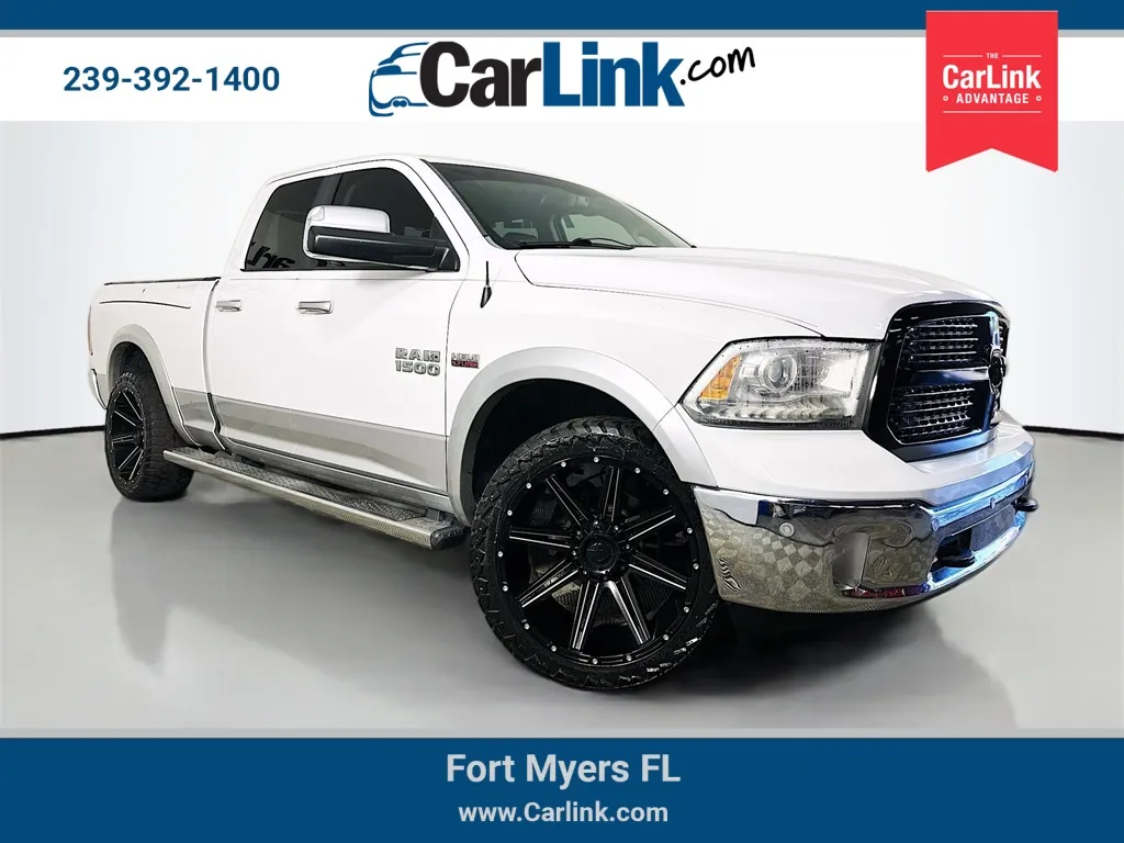 White 2015 Ram 1500 Laramie for sale in Fort Myers, FL