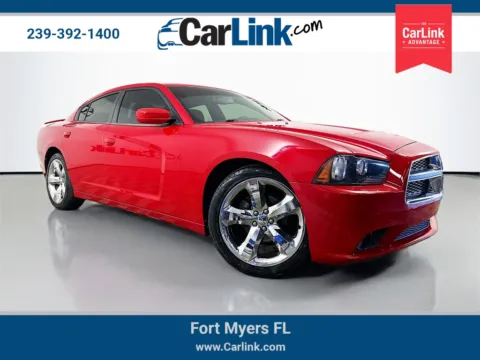 Red 2013 Dodge Charger SXT for sale in Fort Myers, FL