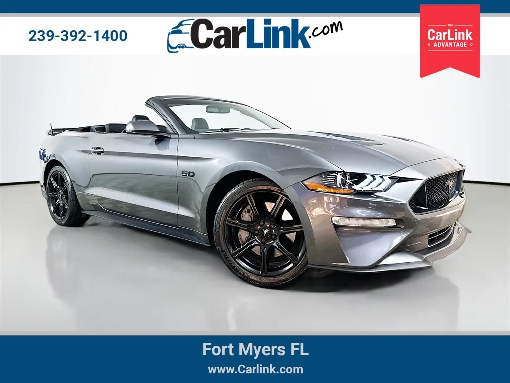 Gray 2018 Ford Mustang GT Premium for sale in Fort Myers, FL