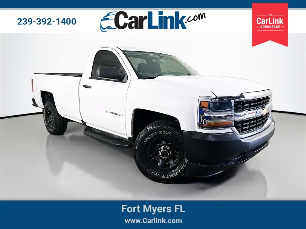 White 2018 Chevrolet Silverado 1500 WT for sale in Fort Myers, FL