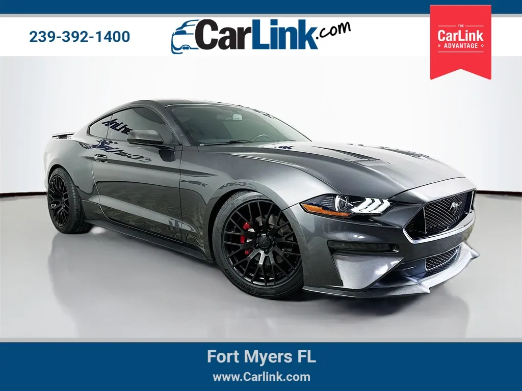 Gray 2019 Ford Mustang EcoBoost for sale in Fort Myers, FL