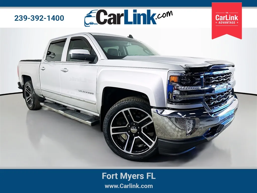 Silver 2018 Chevrolet Silverado 1500 LTZ for sale in Fort Myers, FL
