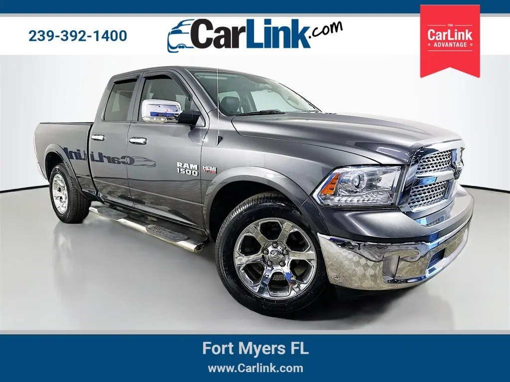 Gray 2017 Ram 1500 Laramie for sale in Fort Myers, FL