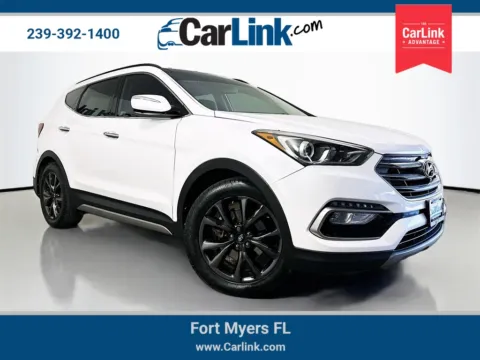 White 2018 Hyundai Santa Fe Sport 2.0T Ultimate for sale in Fort Myers, FL