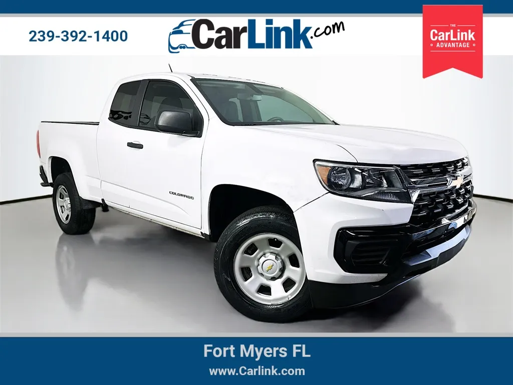 White 2021 Chevrolet Colorado Work Truck for sale in Fort Myers, FL