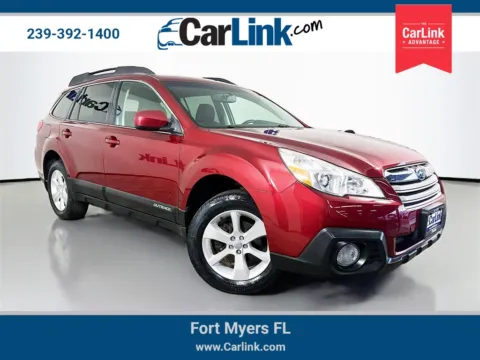 Red 2014 Subaru Outback 2.5i Premium for sale in Fort Myers, FL