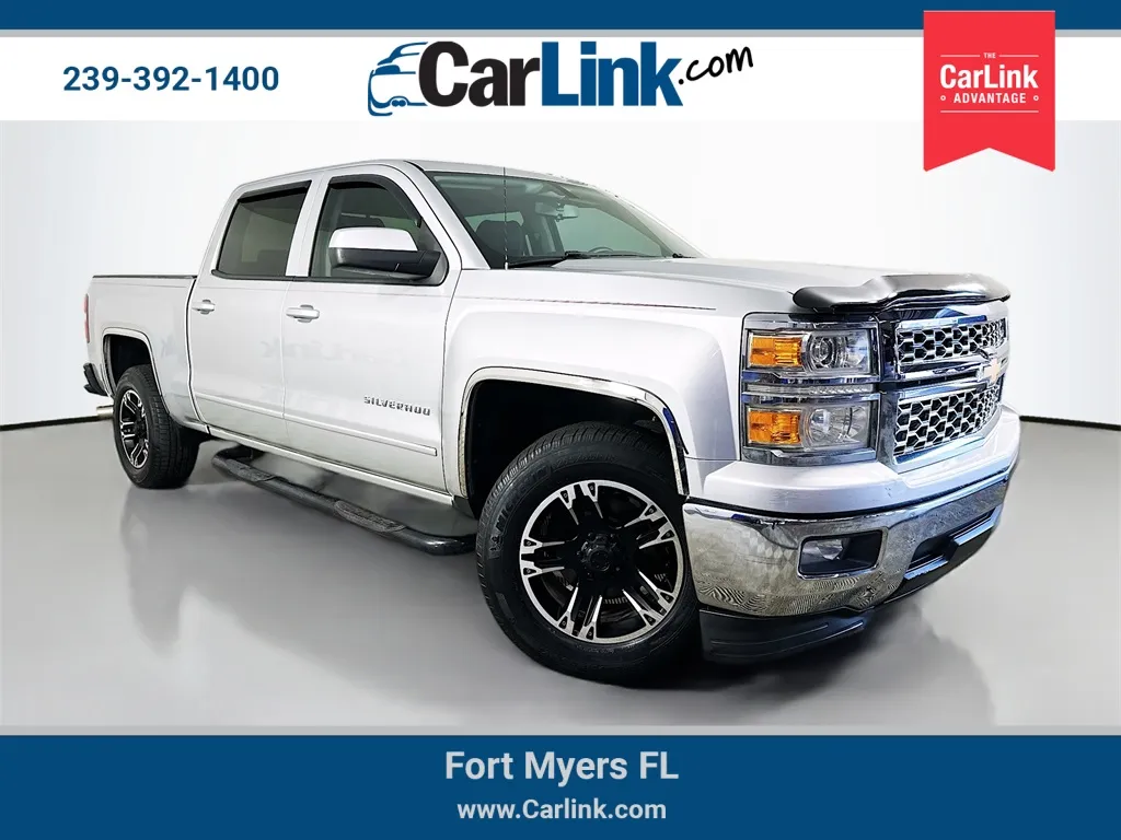 Silver 2015 Chevrolet Silverado 1500 LT for sale in Fort Myers, FL
