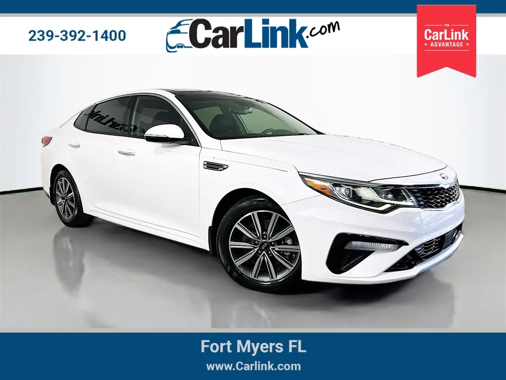 White 2019 Kia Optima EX for sale in Fort Myers, FL