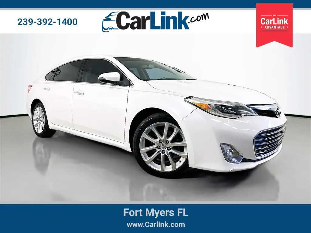 White 2014 Toyota Avalon Limited for sale in Fort Myers, FL