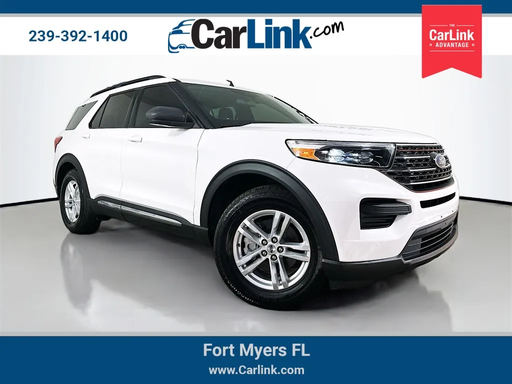 White 2020 Ford Explorer XLT for sale in Fort Myers, FL