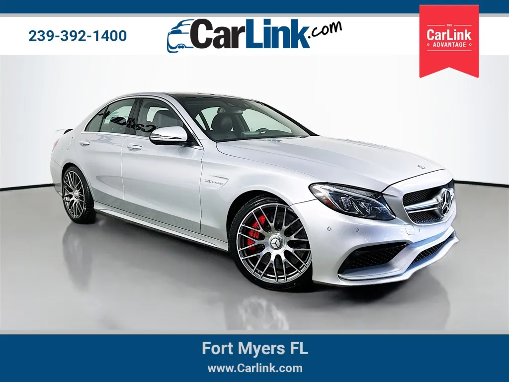 Yellow 2016 Mercedes-Benz C-Class C 63 S AMG for sale in Fort Myers, FL