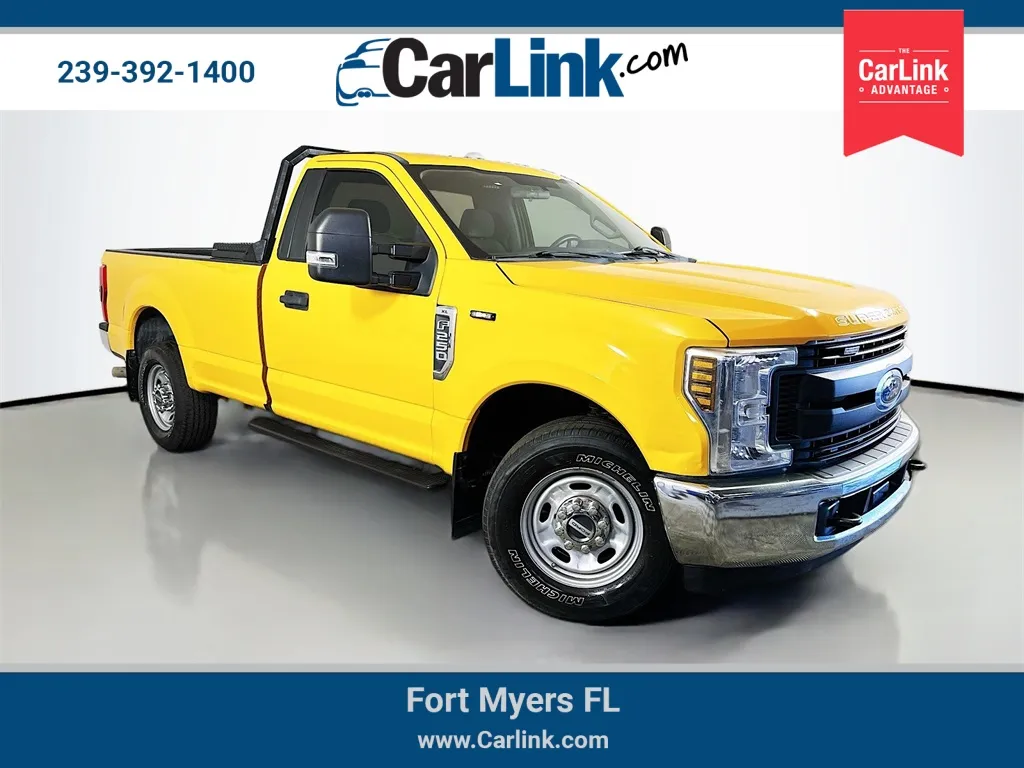 Yellow 2019 Ford F-250SD XL for sale in Fort Myers, FL