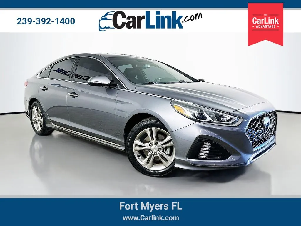 Gray 2018 Hyundai Sonata Sport+ for sale in Fort Myers, FL