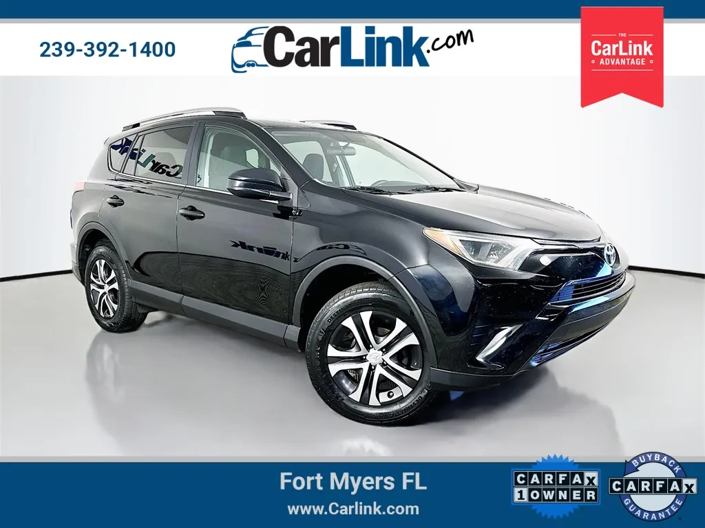 Black 2016 Toyota RAV4 LE for sale in Fort Myers, FL