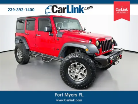 Red 2016 Jeep Wrangler Unlimited Rubicon for sale in Fort Myers, FL