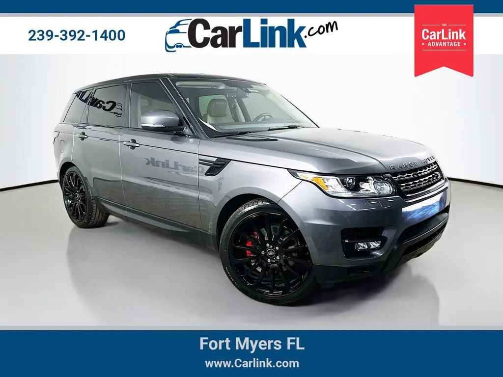 Gray 2016 Land Rover Range Rover Sport HSE Td6 for sale in Fort Myers, FL