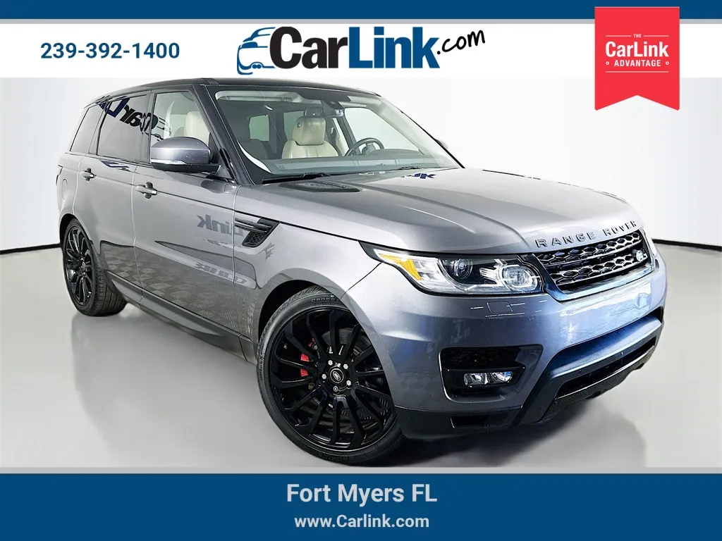 Gray 2016 Land Rover Range Rover Sport HSE Td6 for sale in Fort Myers, FL
