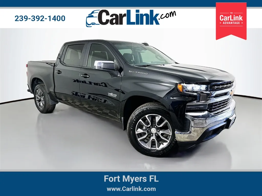 Black 2021 Chevrolet Silverado 1500 LT for sale in Fort Myers, FL