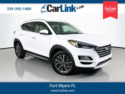 White 2021 Hyundai Tucson Limited for sale in Fort Myers, FL