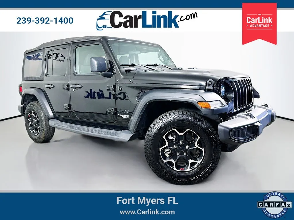 Black 2021 Jeep Wrangler Unlimited Sport S for sale in Fort Myers, FL