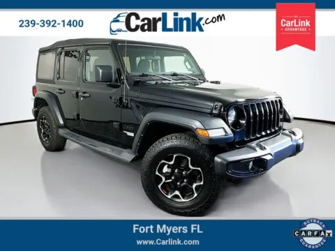 Black 2021 Jeep Wrangler Unlimited Sport S for sale in Fort Myers, FL