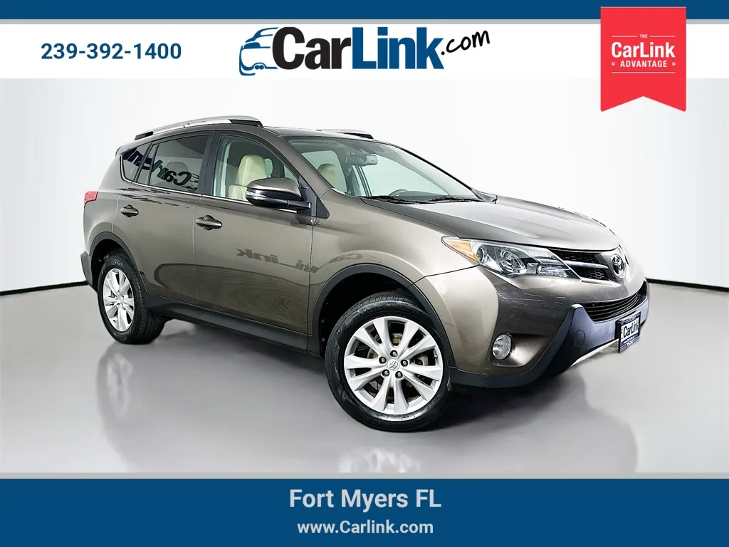 Brown 2015 Toyota RAV4 Limited for sale in Fort Myers, FL